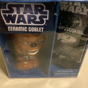 VINTAGE CHEWBACCA CERAMIC MUG STAR WARS GOBLET GIST BOX